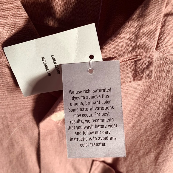 NWT | Abercrombie Linen Blend Button Down | Size S - Picture 4 of 4